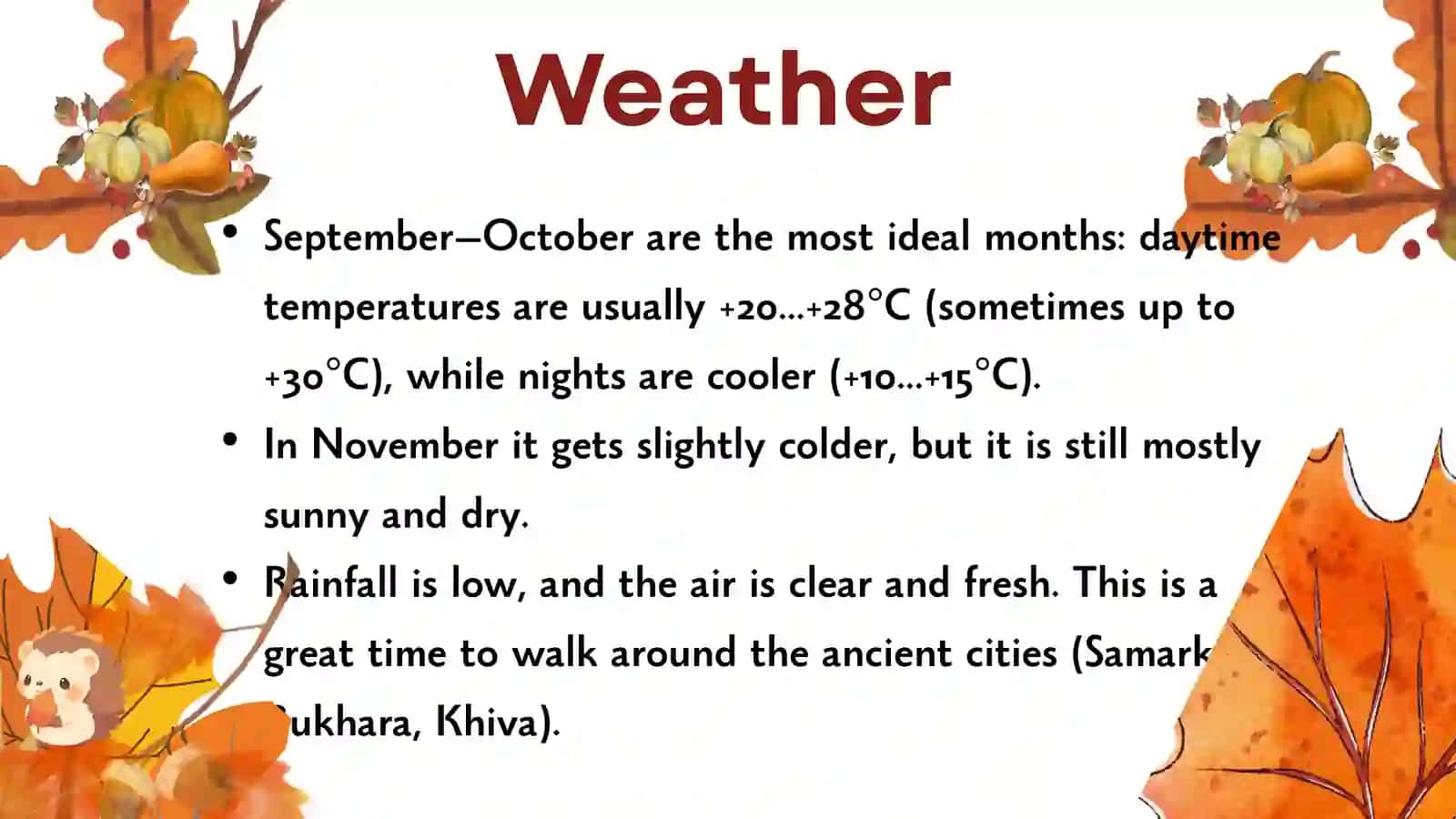 AUTUMN IN UZBEKISTAN 3