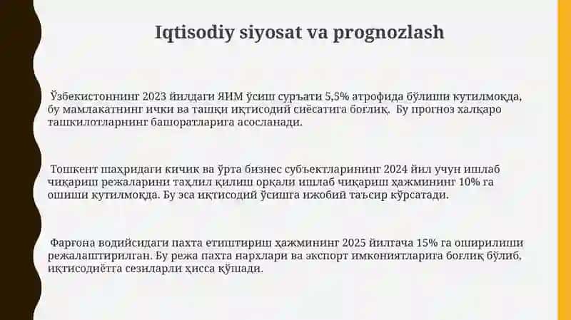 Iqtisodiyotni prognozlashtirish va rejalashtirish 3