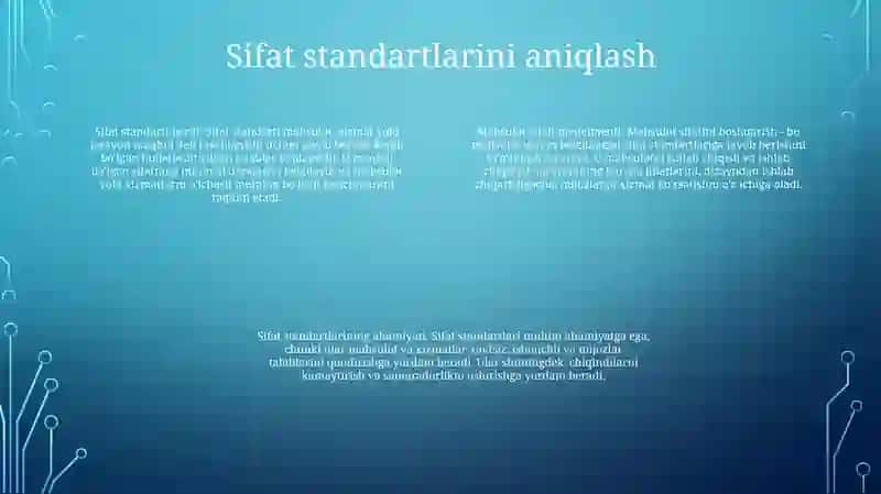 Mahsulot Sifati Menejmenti 3