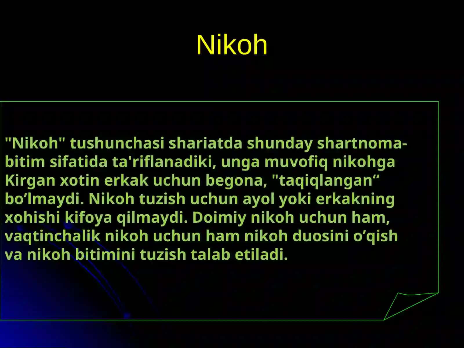 Nikoh tushunchasi 3