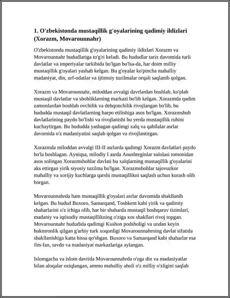 ÕZBEKISTONDA MUSTAQILLIK GOYALARINING TARIXIY ASOSLARI 3