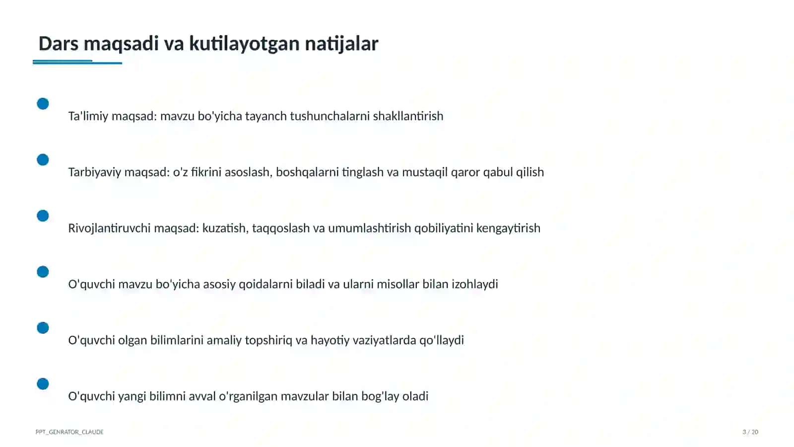 Butun ko'rsatkichli daraja va standart shakl (8-sinf) 3