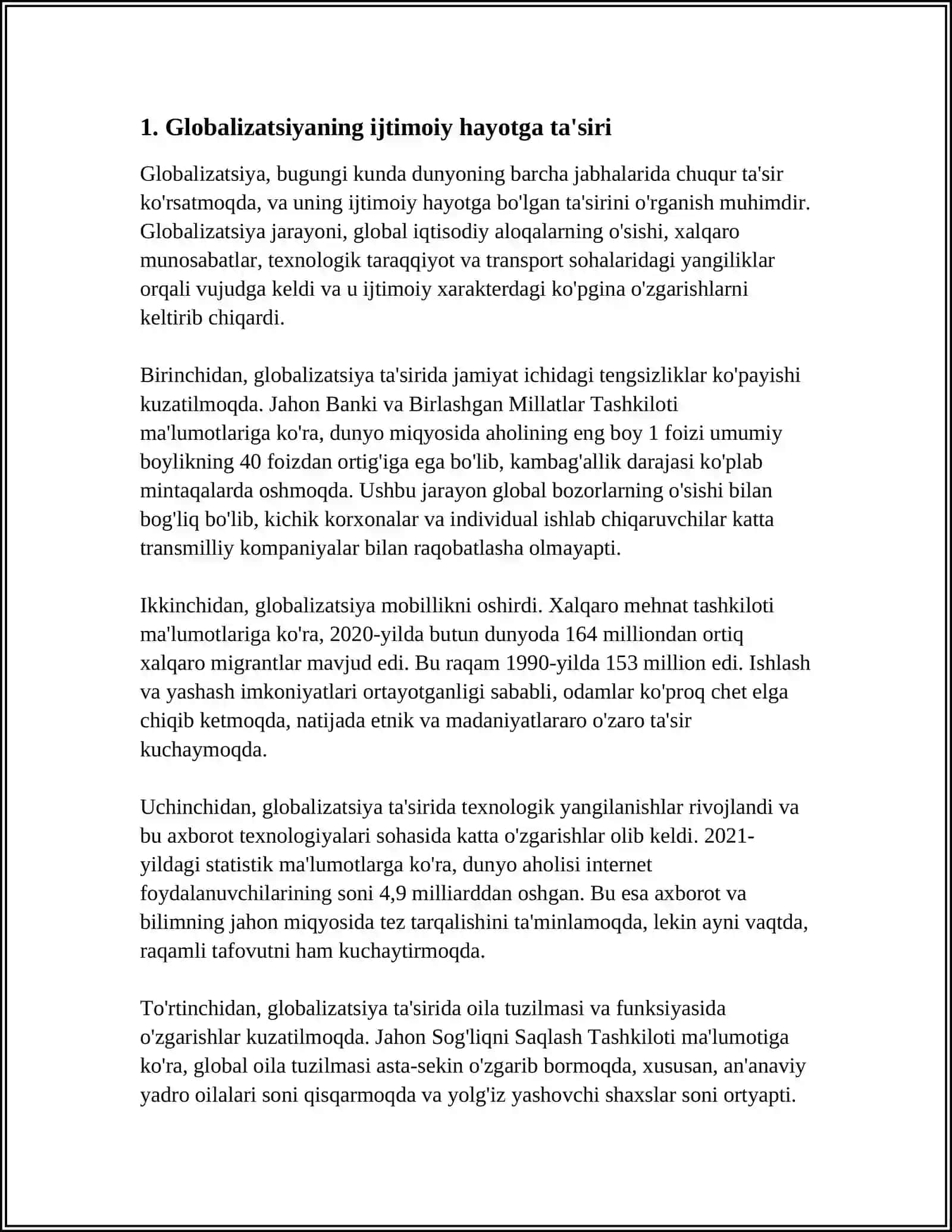 GLOBALLASHUV JARAYONINING IJTIMOIY VA FALSAFIY AHAMIYATI 3