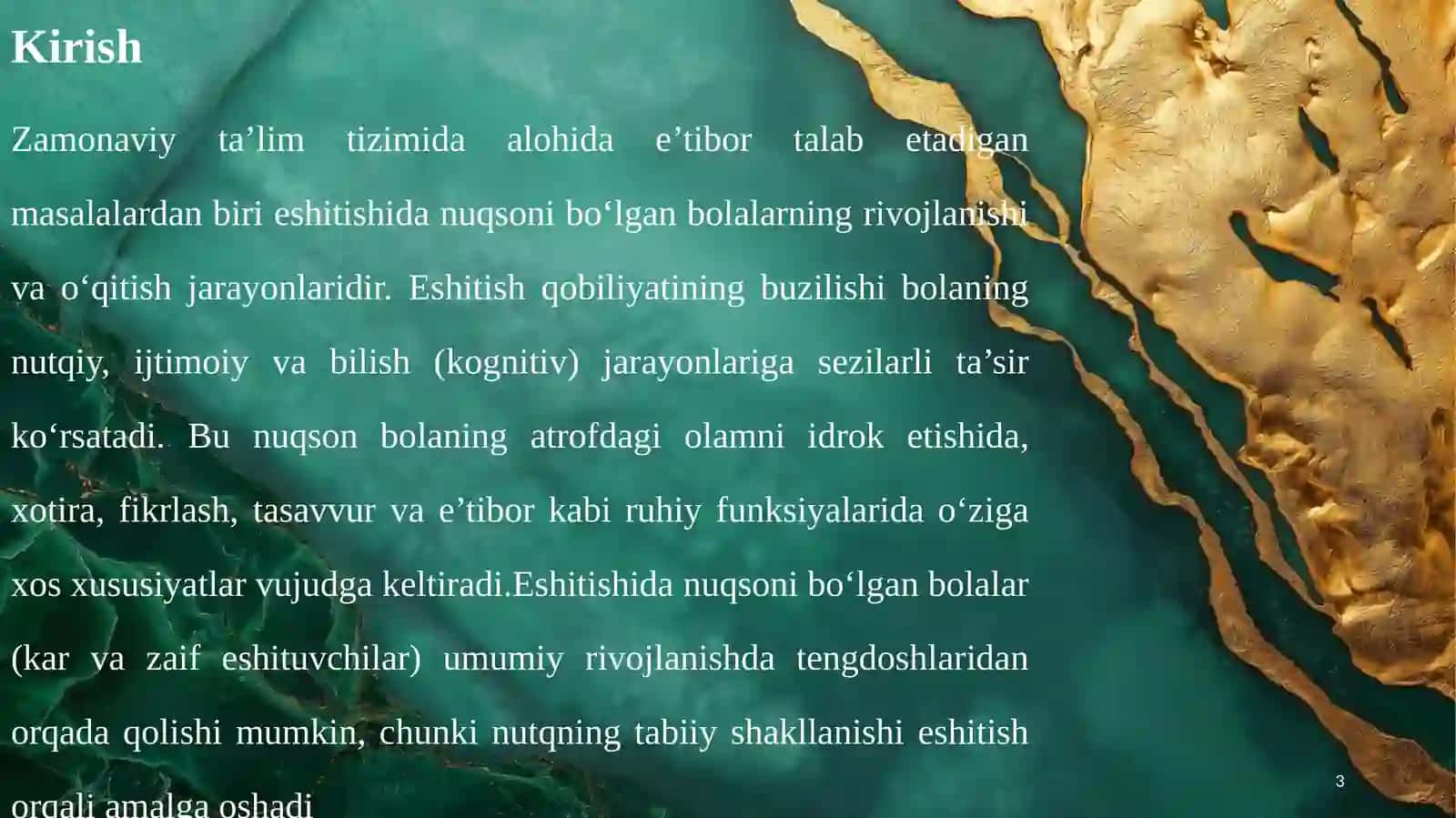 Eshitishida nuqsoni bo‘lgan bolalar bilish jarayonlarining xususiyatlarini tekshirish 3