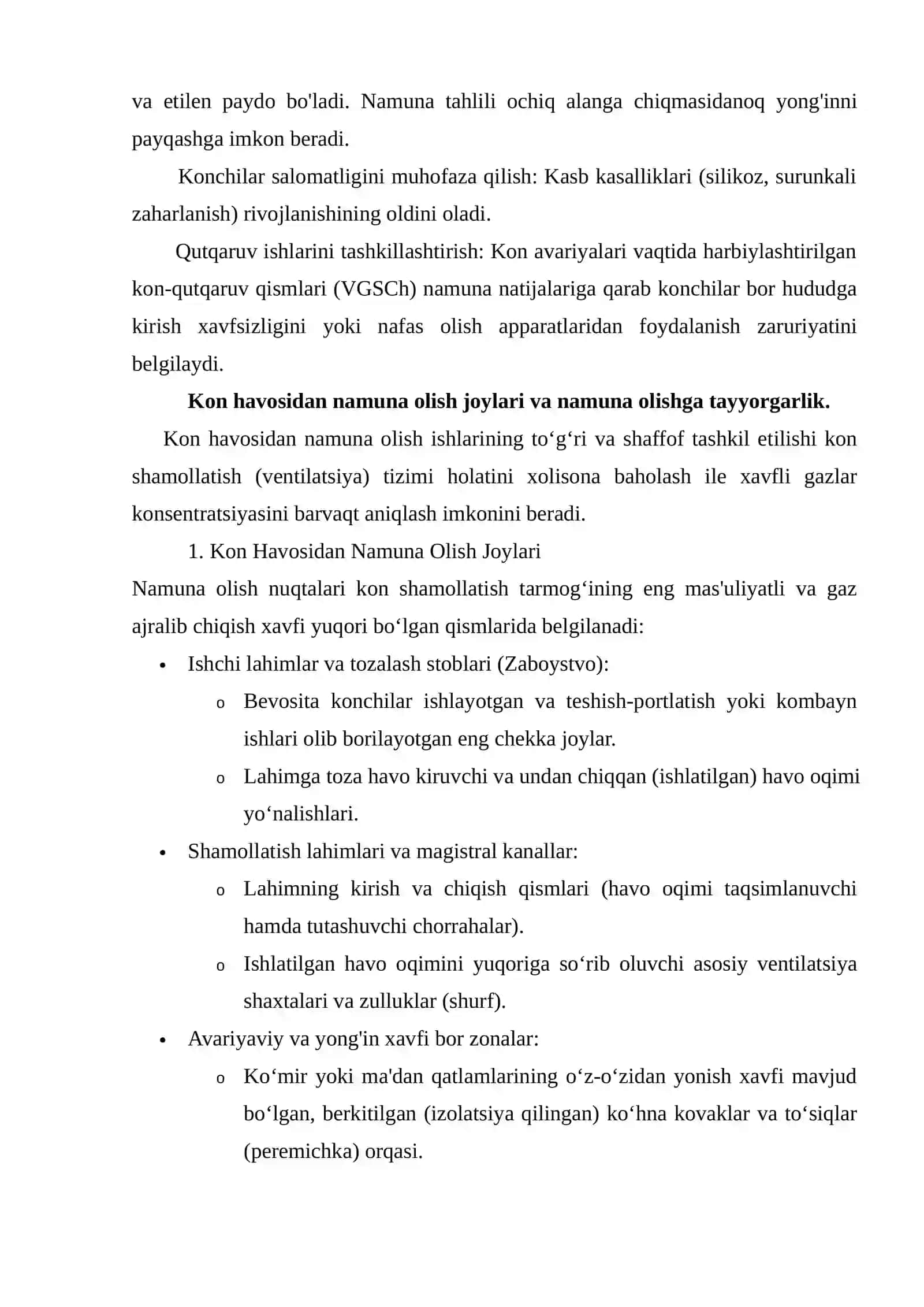 Kon havosidan namuna olish bo‘yicha yo‘riqnoma 3