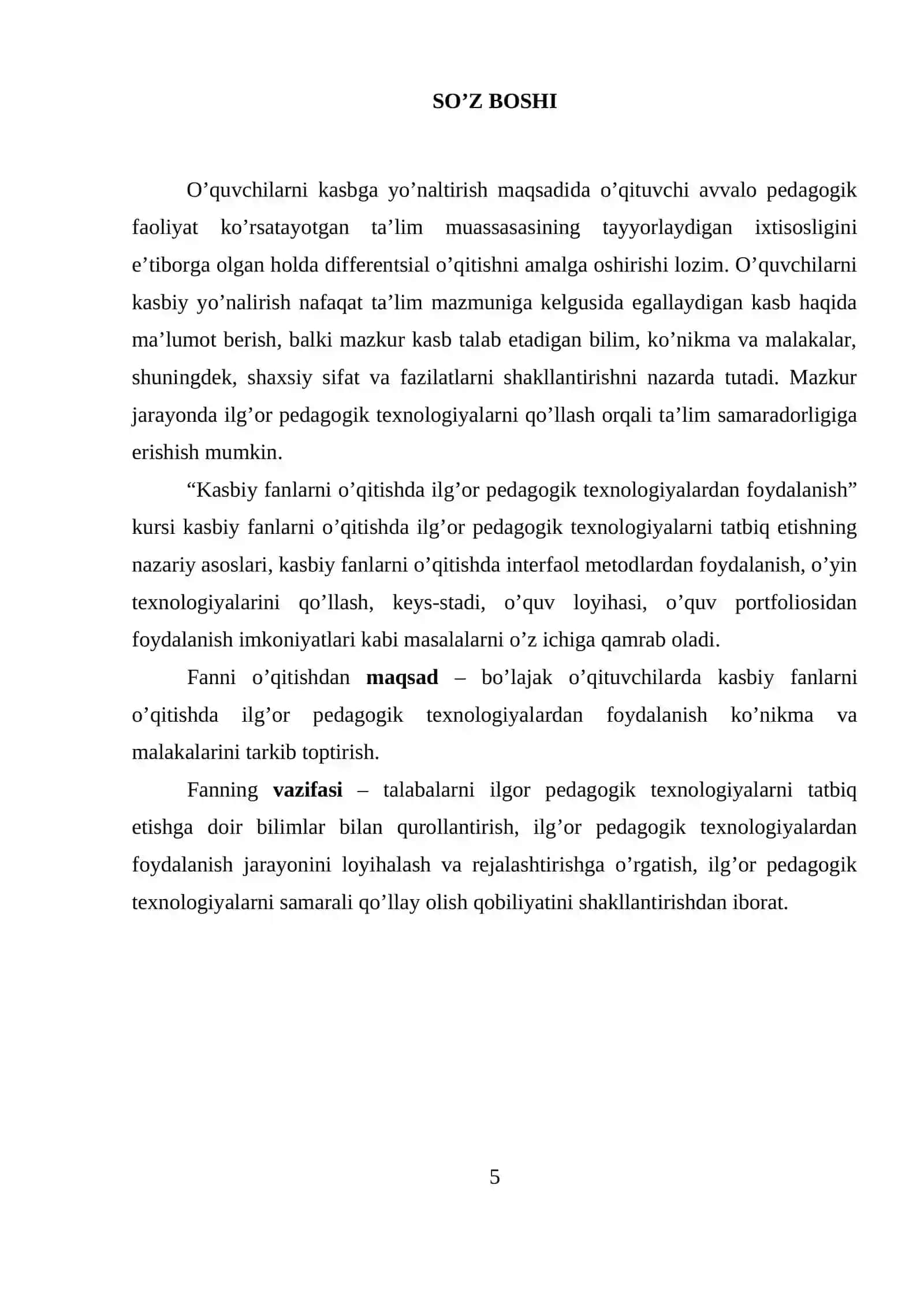 Kasbiy Fanlarni O’qitishda Ilg’or Pedagogik Texnologiyalardan Foydalanish 3
