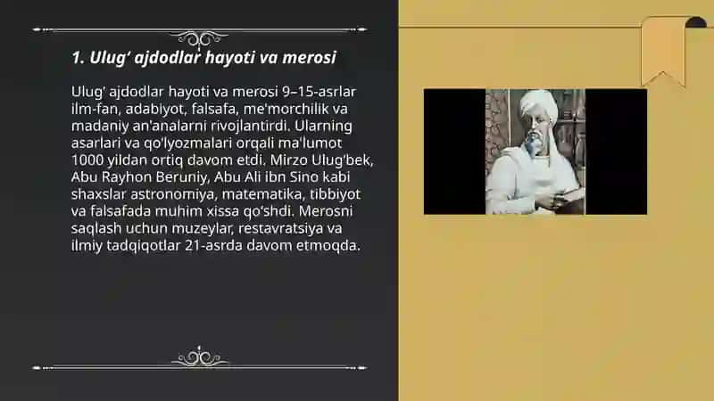 Ulugʻ ajdodlar izidan 3
