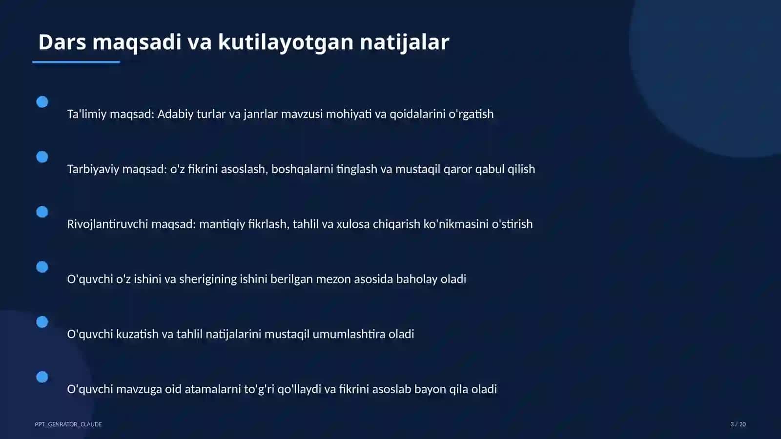 Adabiy turlar va janrlar (10-sinf) 3