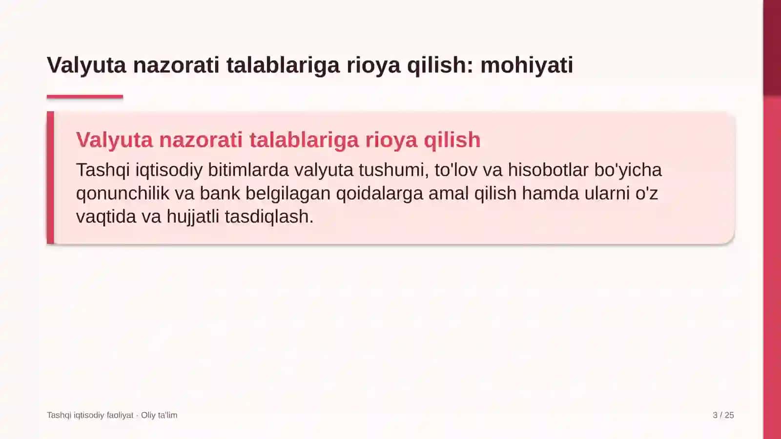 Aviakompaniyalarda valyuta nazorati talablariga rioya qilish 3