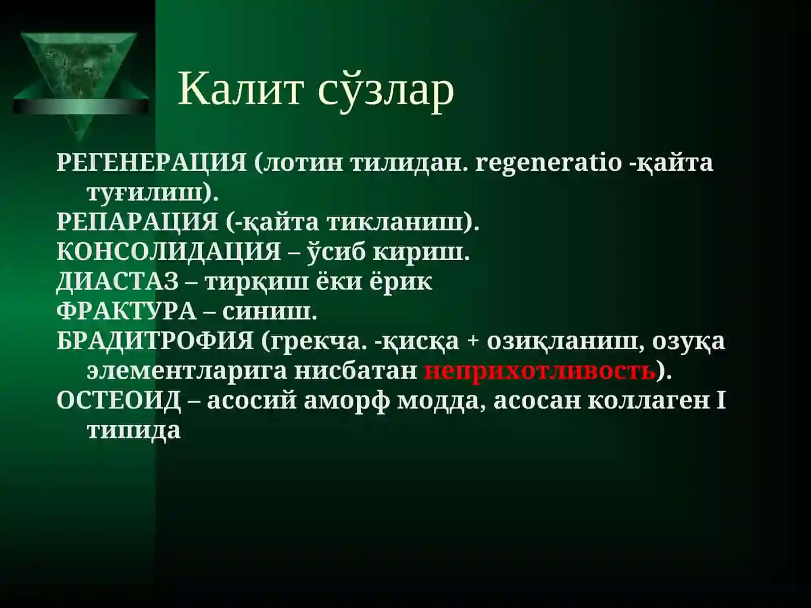 Суяк тўқимасининг РЕГЕНЕРАЦИЯСИ 3
