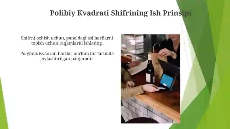 Polibiy Kvadrati shirflash usuli 3