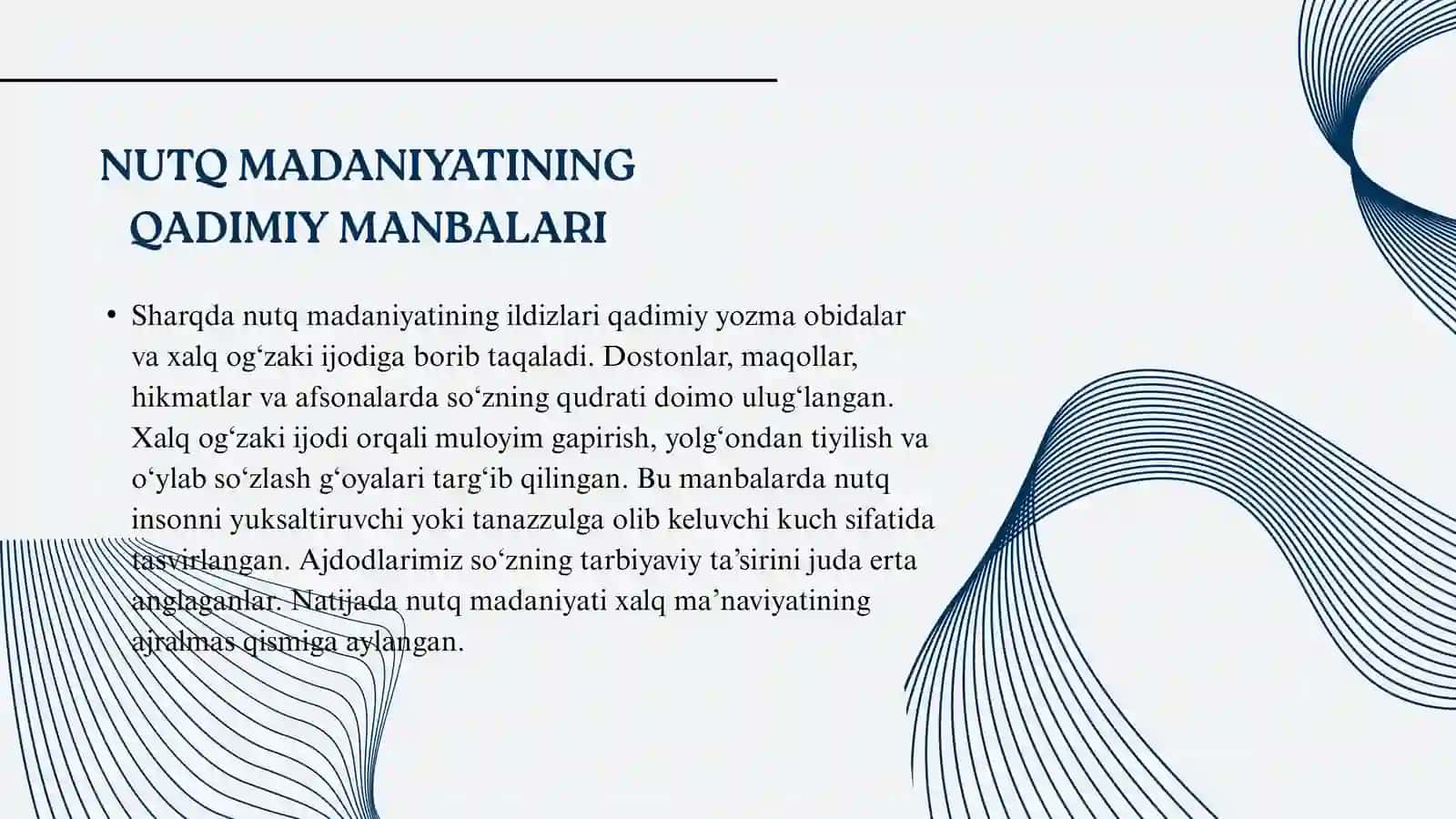 NUTQ MADANIYATI VA NOTIQLIK 3