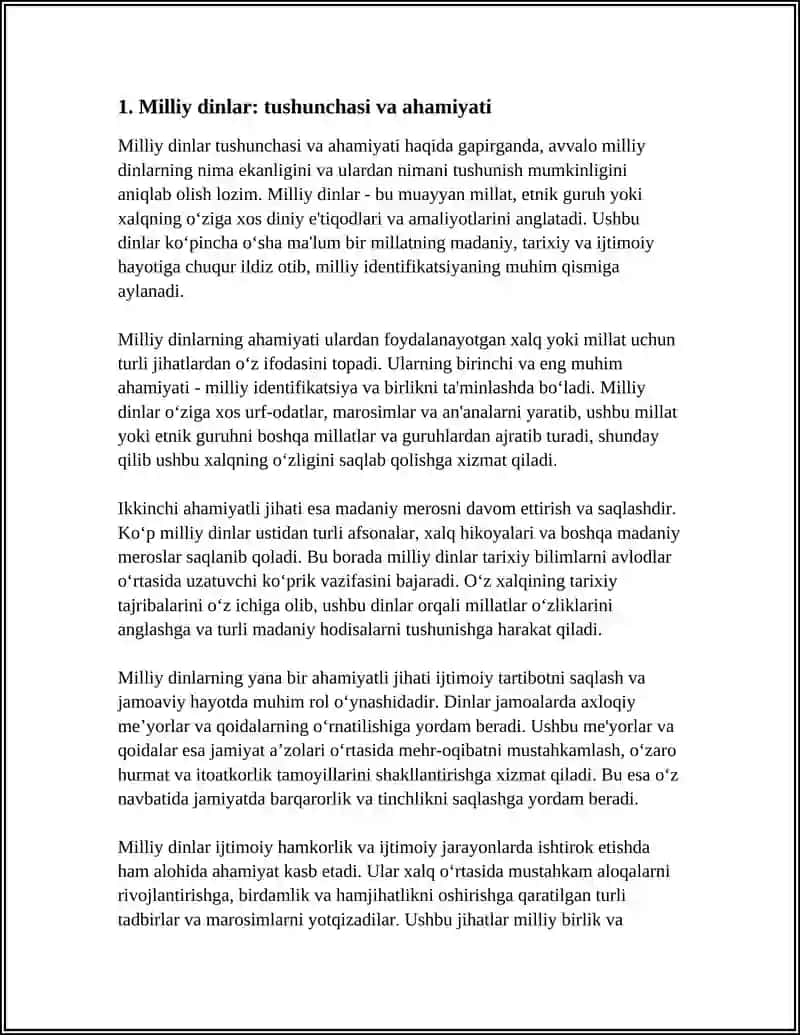 MILLIY DINLAR 3