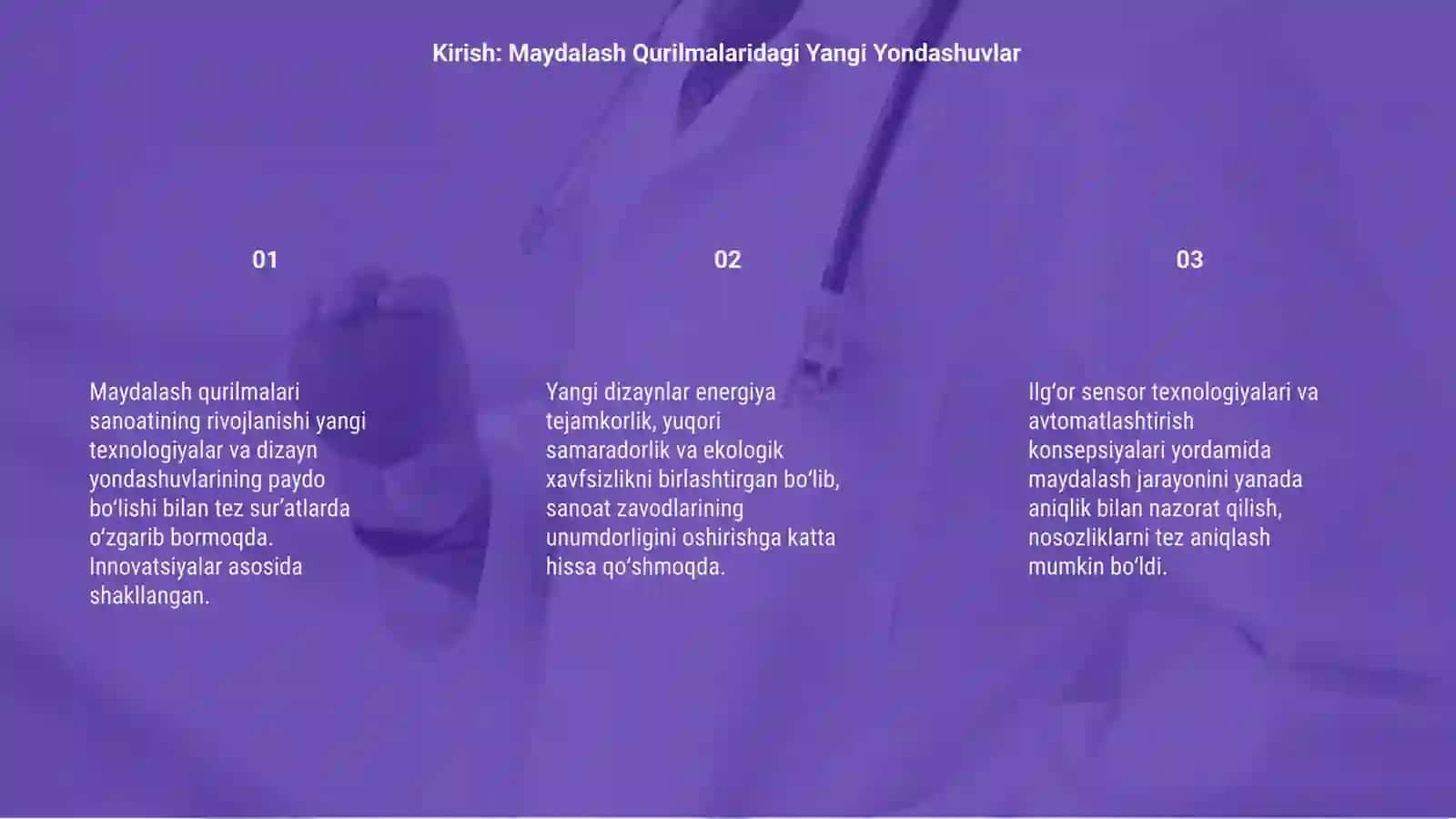 Maydalash Qurilmalari dagi Yangi Yondashuvlar 3