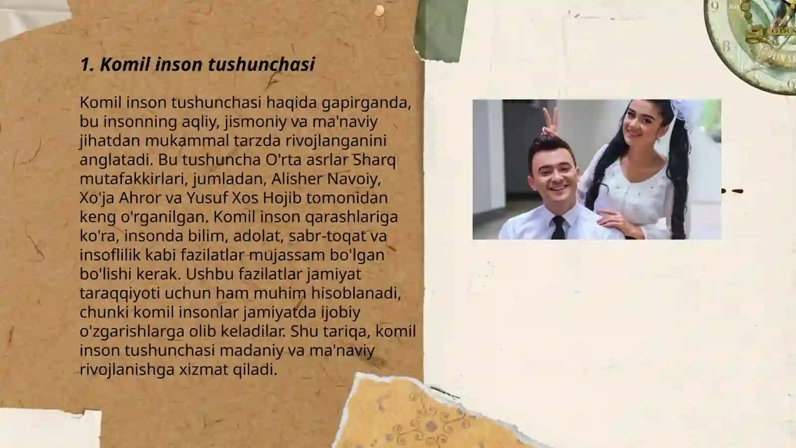 Alisher Navoiyning "Farhod va Shirin "asarida komil inson tavsifi 3