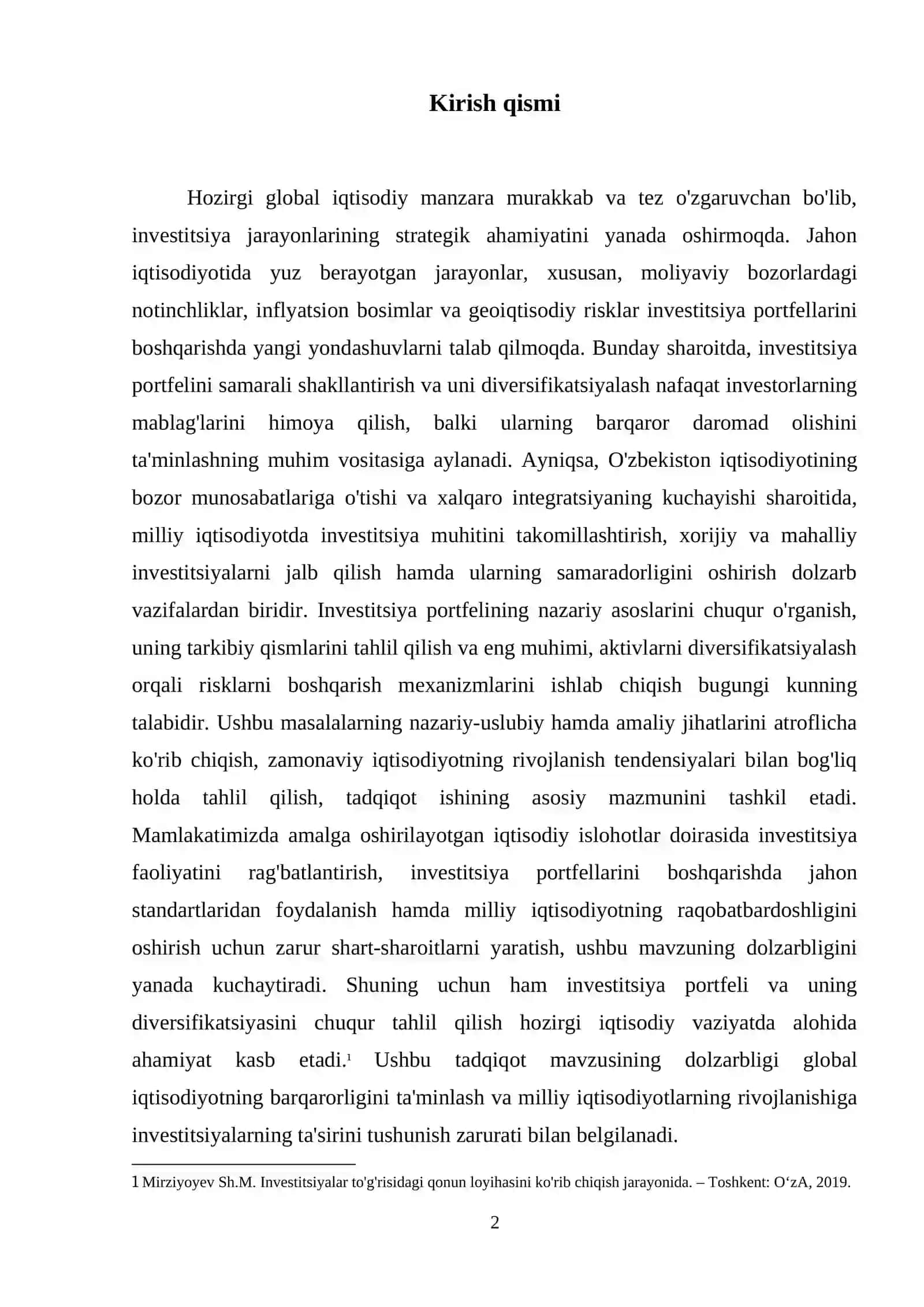 investitsiya  portfeli va uning diversifikatsiyasi 3