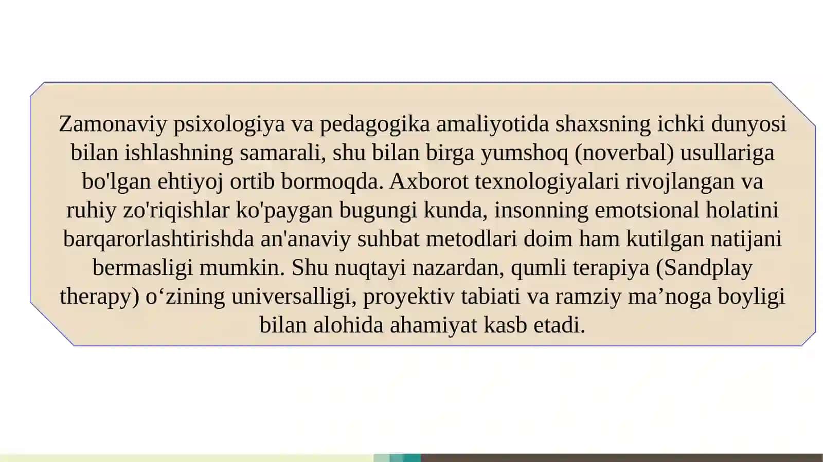 Qumli terapiya  SLAYD 3