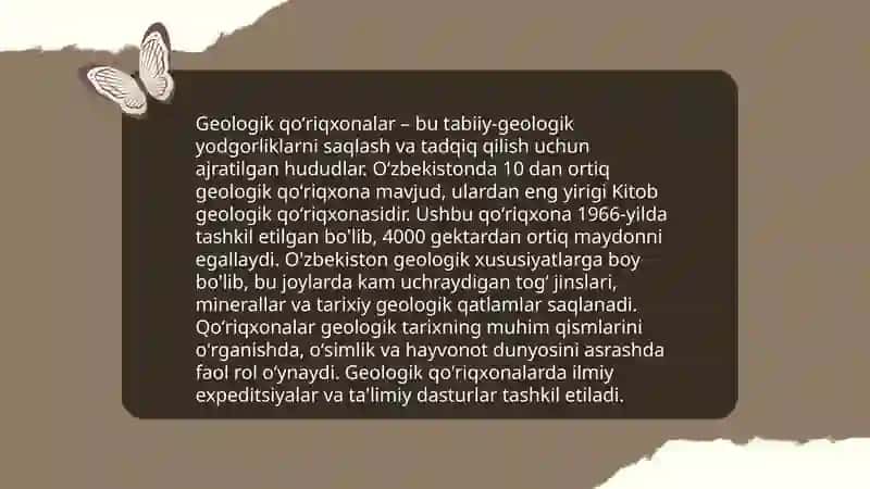 Geologik qoʻriqxonalar 3