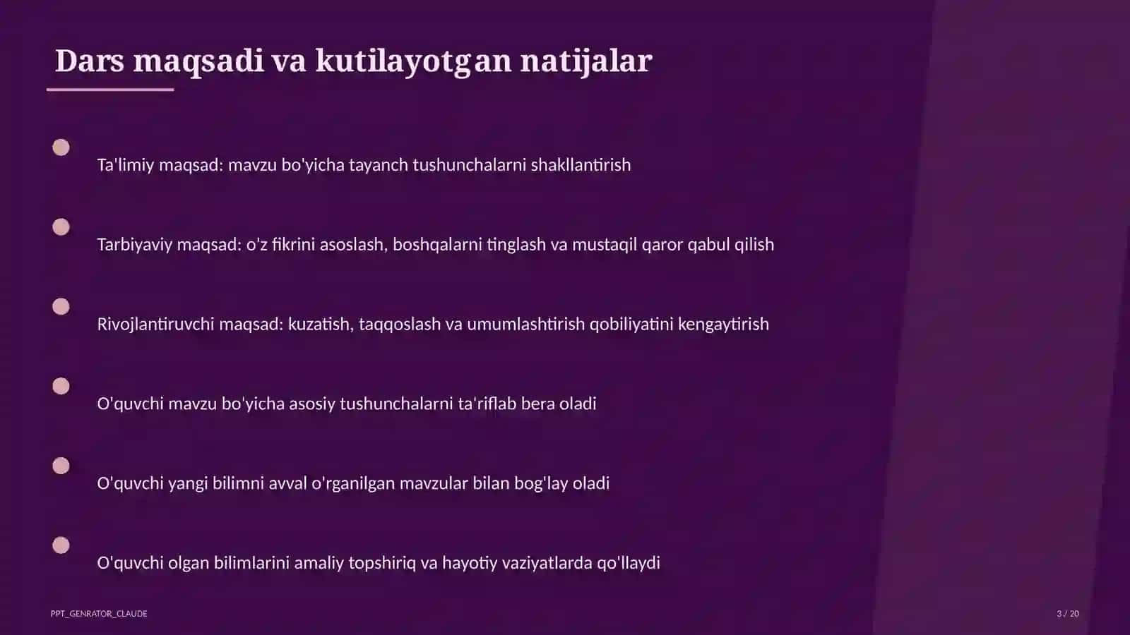 Qurilish chizmalari: bino plani (9-sinf) 3