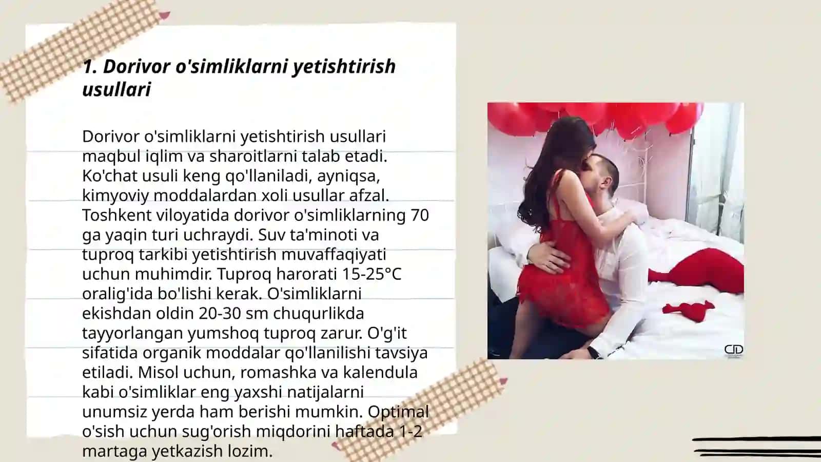 Dorivor o'simlik va mahsulotlarni tayorlash, quritish, standart holatga,keltirish,idishlarga joylash,transport vositalarida joʻnatish va saqlash 3