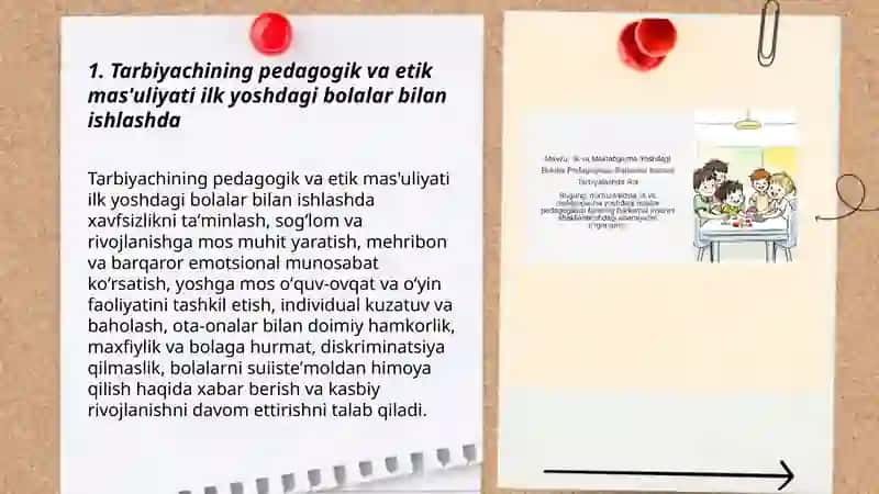 Ilk yoshdagi bolalar bilan ishlaydigan tarbiyachining shaxsi va faoliyatining oʻziga xos xususiyatlari 3