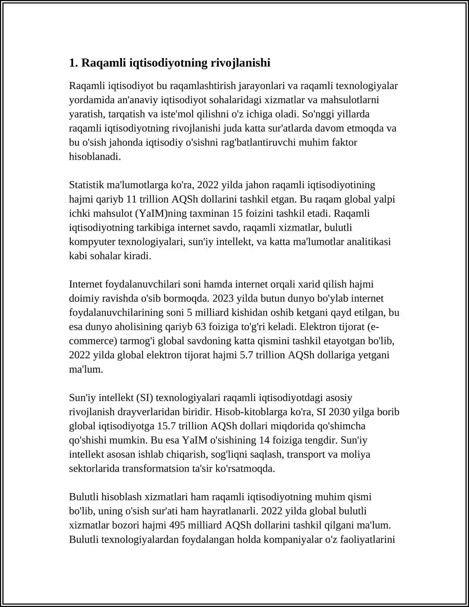 YANGI OʻZBEKISTON TARAQQIYOTIDA IQTISODIY OʻZGARISHLAR 3