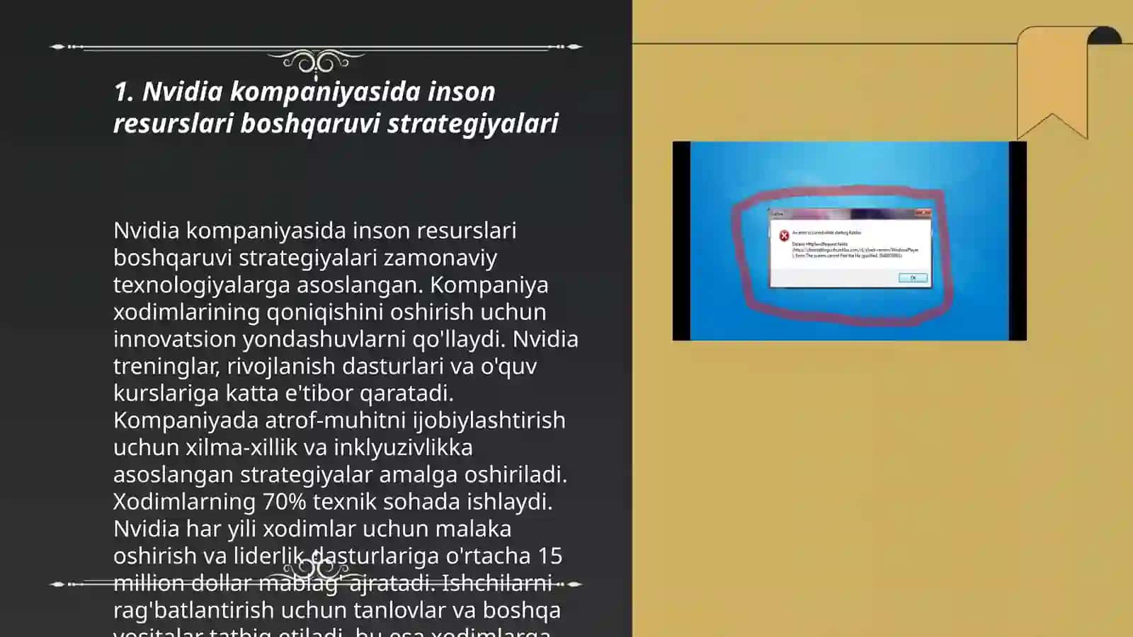 Nvidia kompaniyasida inson resurslari boshqaruvi strategiyalari 3