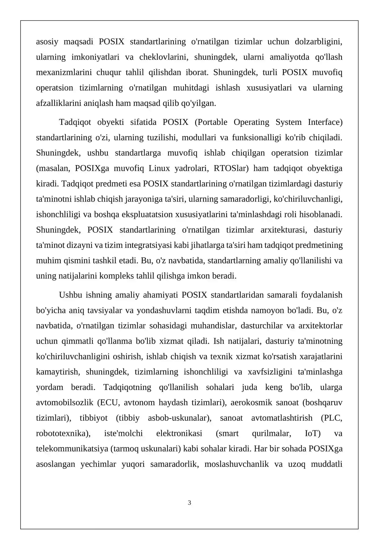 POSIX STANDARTLARI 3