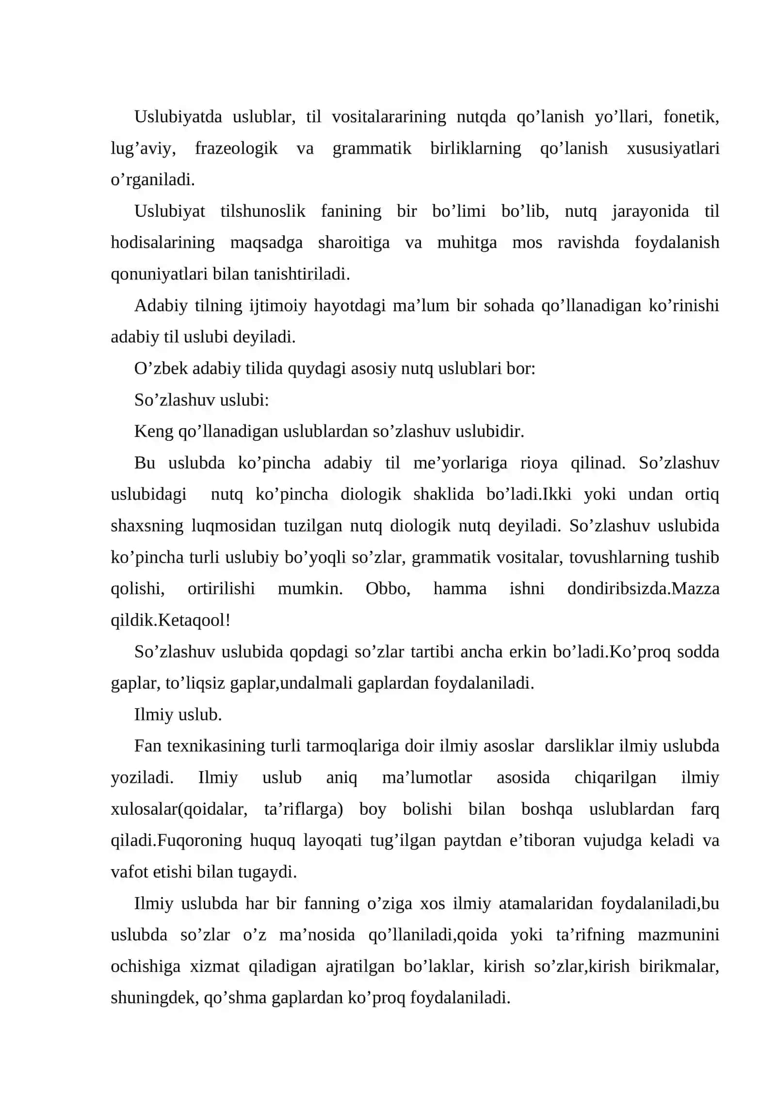 Uslubiyat (stilistika) 3