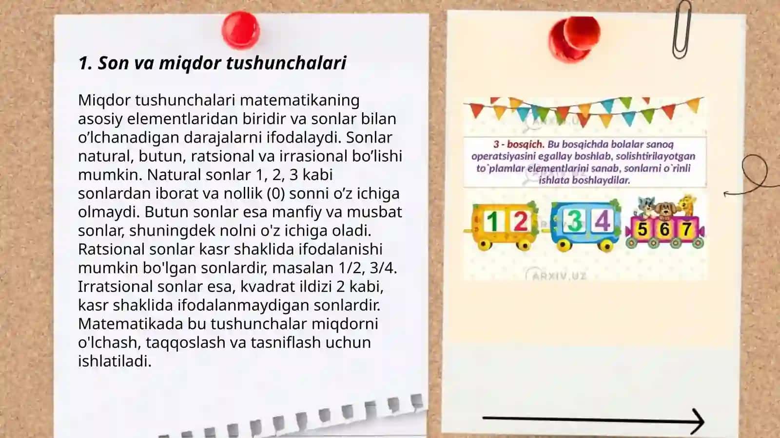 Bolalarni miqdor va tartib sanoqda orgatish sanoq yoli yuzasidan korgazmali qurollar yasash 3
