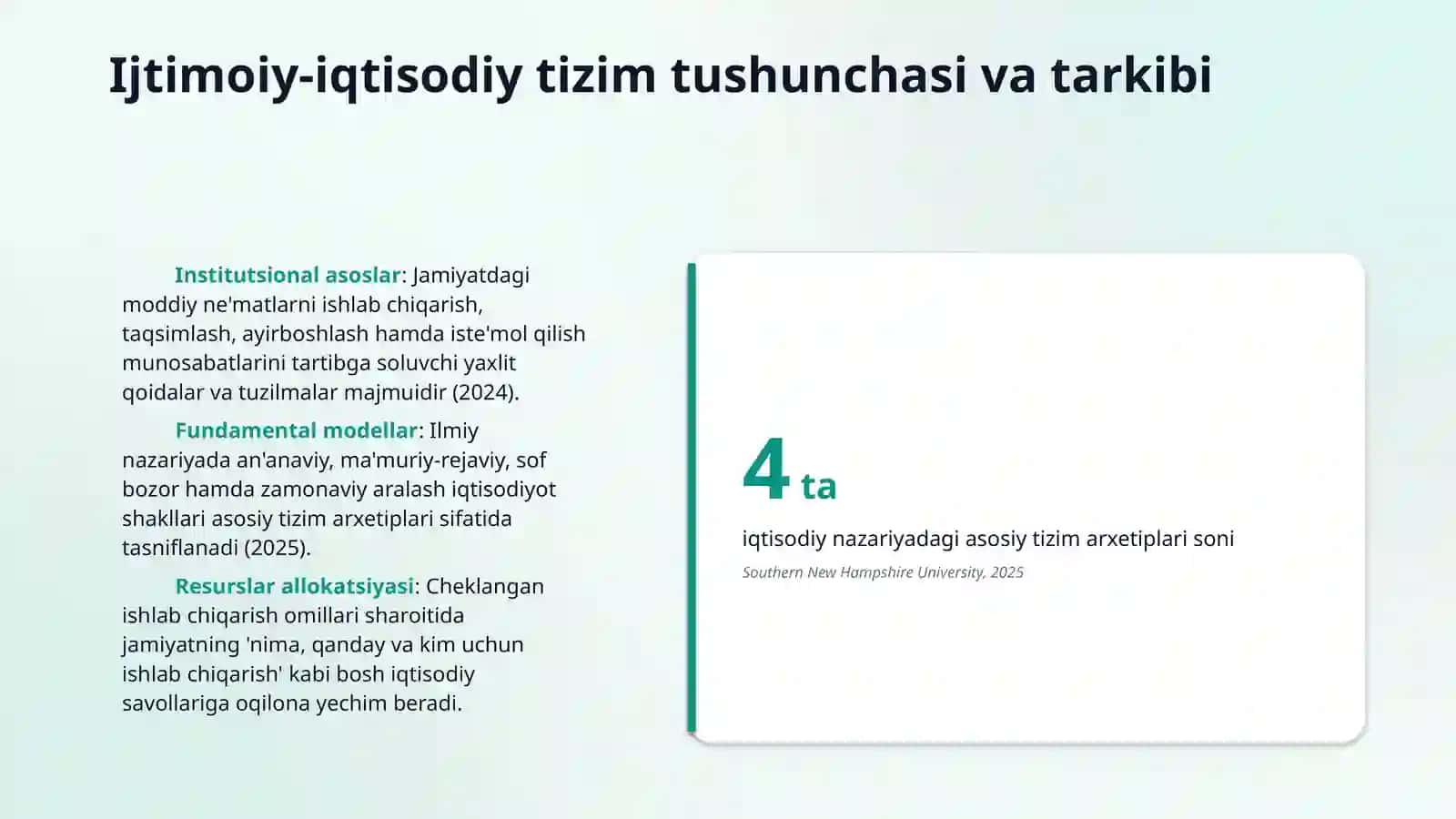 Ijtimoiy iqtisodiy tizimlar 3