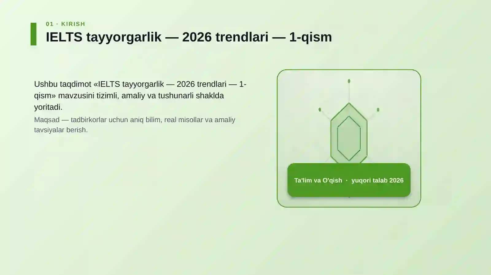 IELTS tayyorgarlik — 2026 trendlari — 1-qism 3