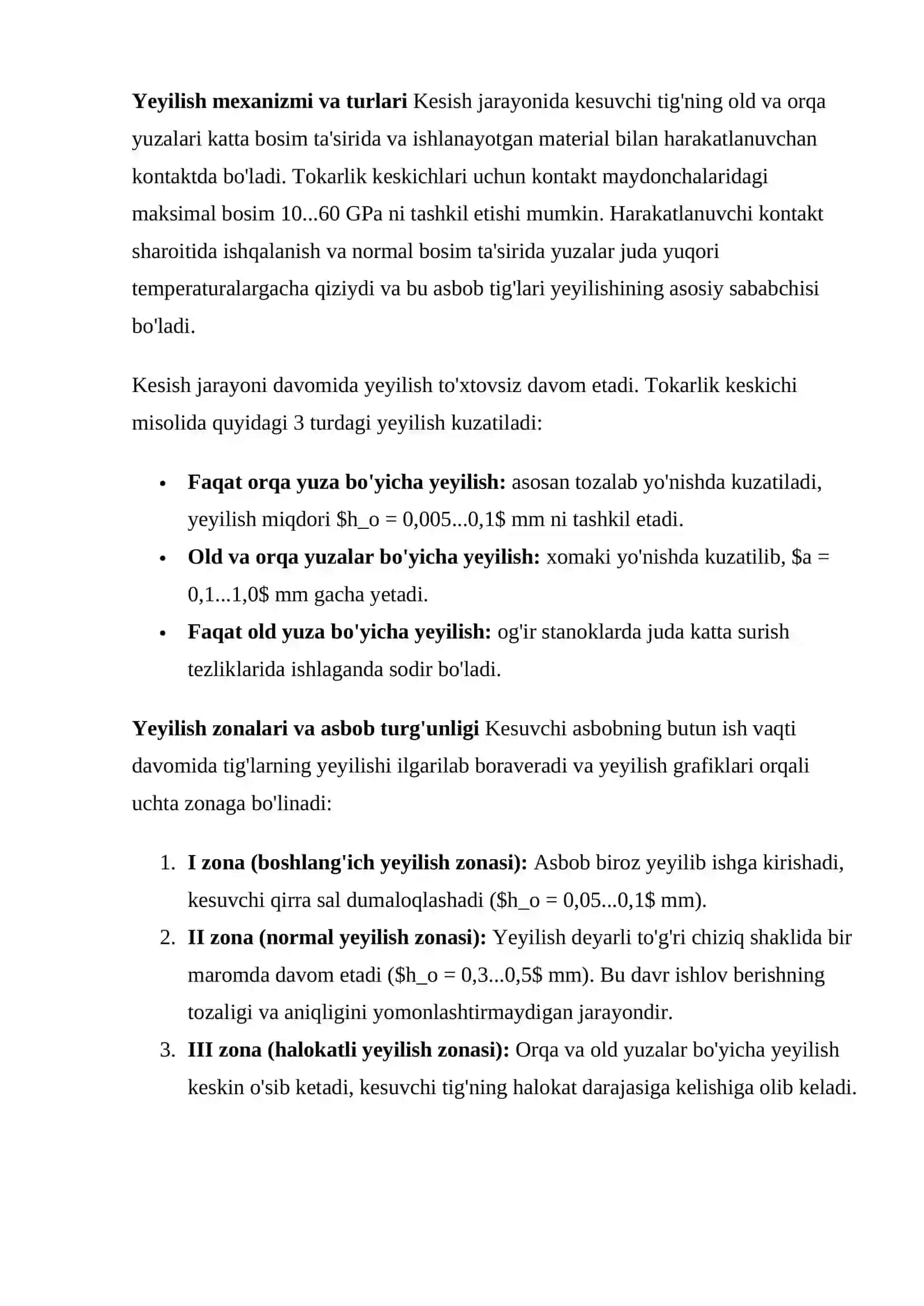 Gidravlik nasos vali tokarlik ishlovida kesuvchi asbob yeyilishining sirt sifatiga ta’siri 3