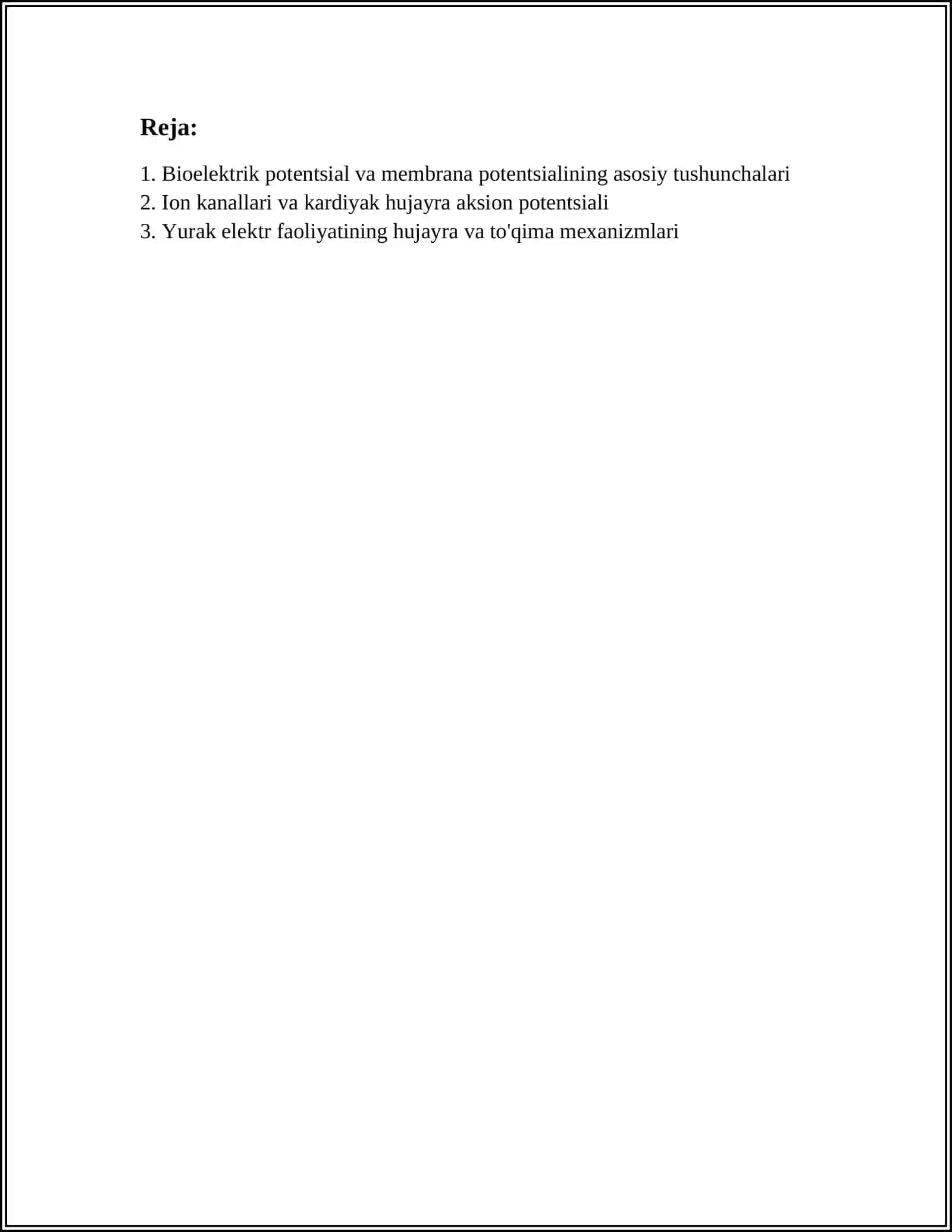 BIOELEKTRODINAMIKA VA ELEKTROKARDIOGRAFIYA ASOSLARI 3