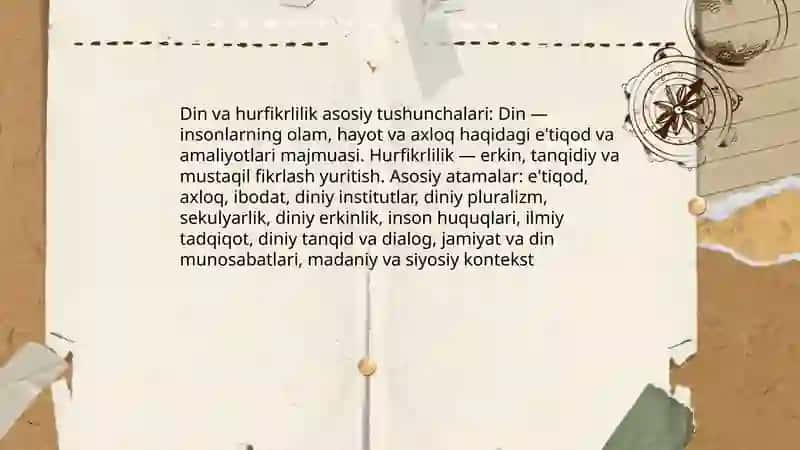 Din va hurfikrlilik 3
