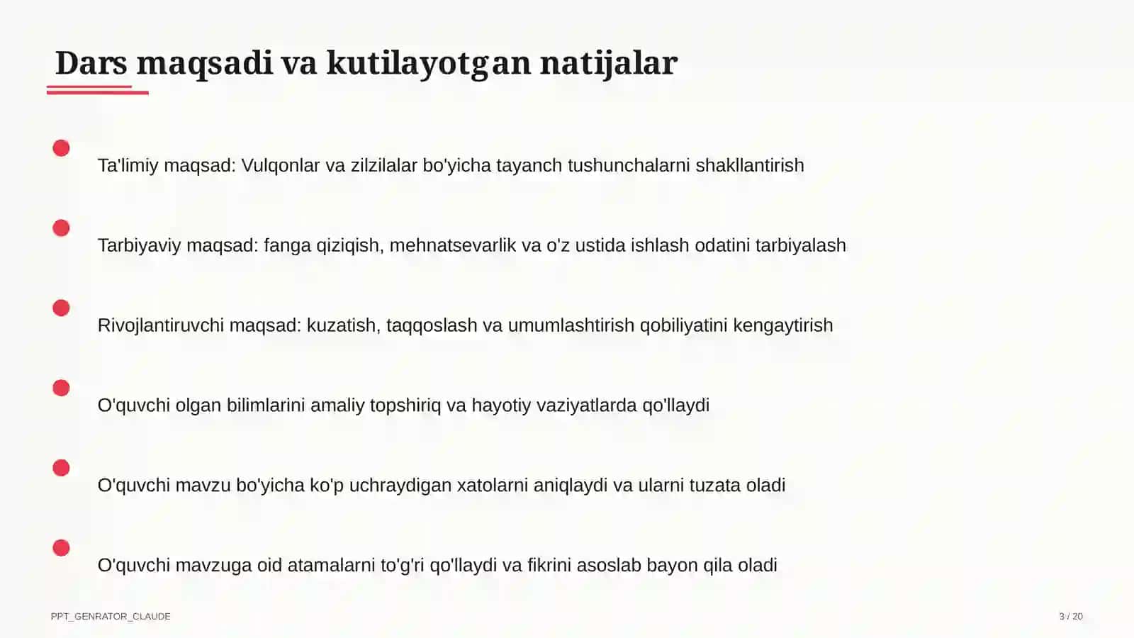 Vulqonlar va zilzilalar (5-sinf) 3