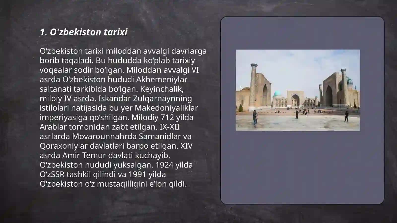 O'zbekiston tarixi 3