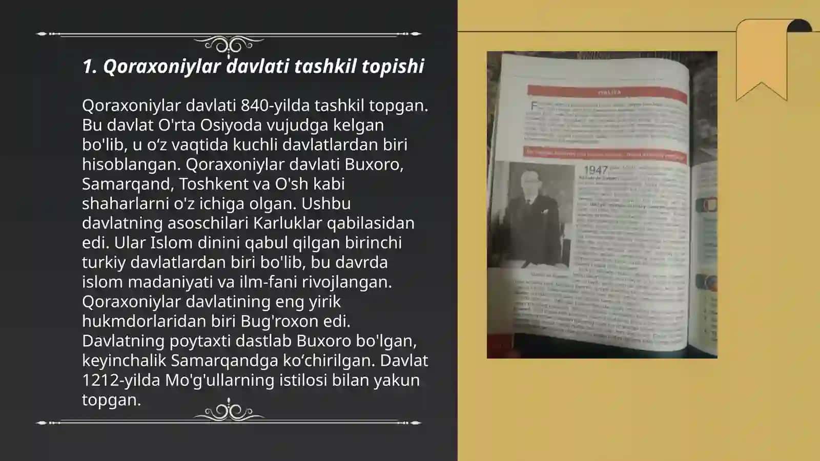 Qoraxoniylar 7 sinf 3