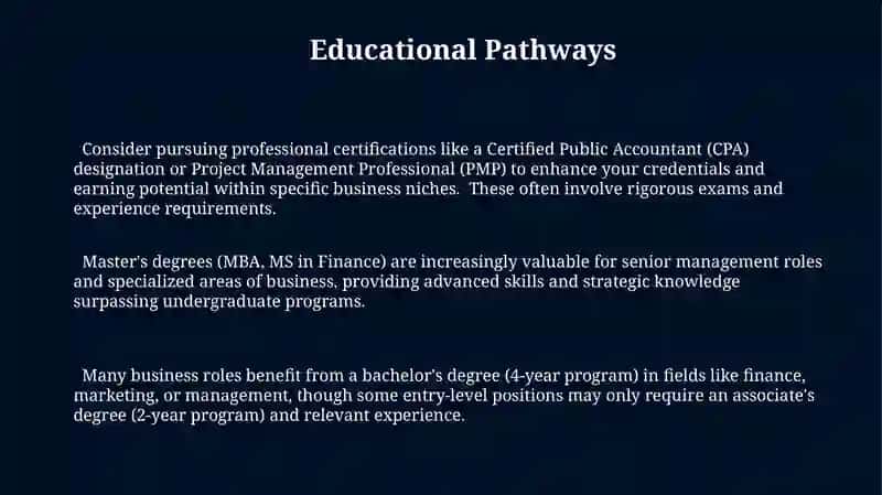 Plan: Educational Pathways 3