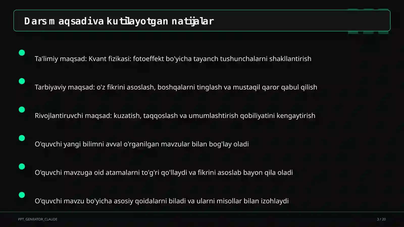Kvant fizikasi: fotoeffekt (11-sinf) 3