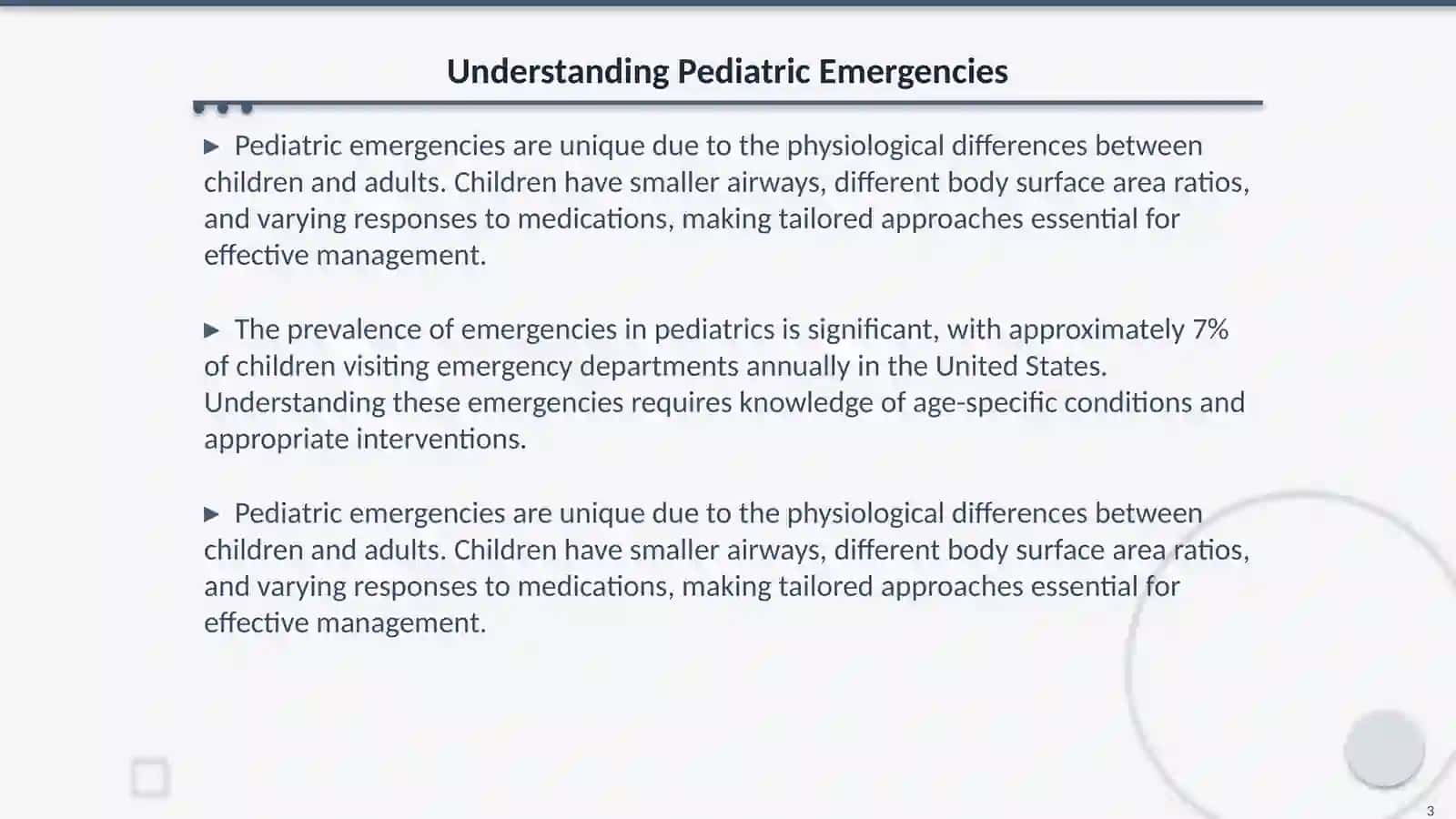 Emergency Management in Pediatric Care: A First Aid Manual 3