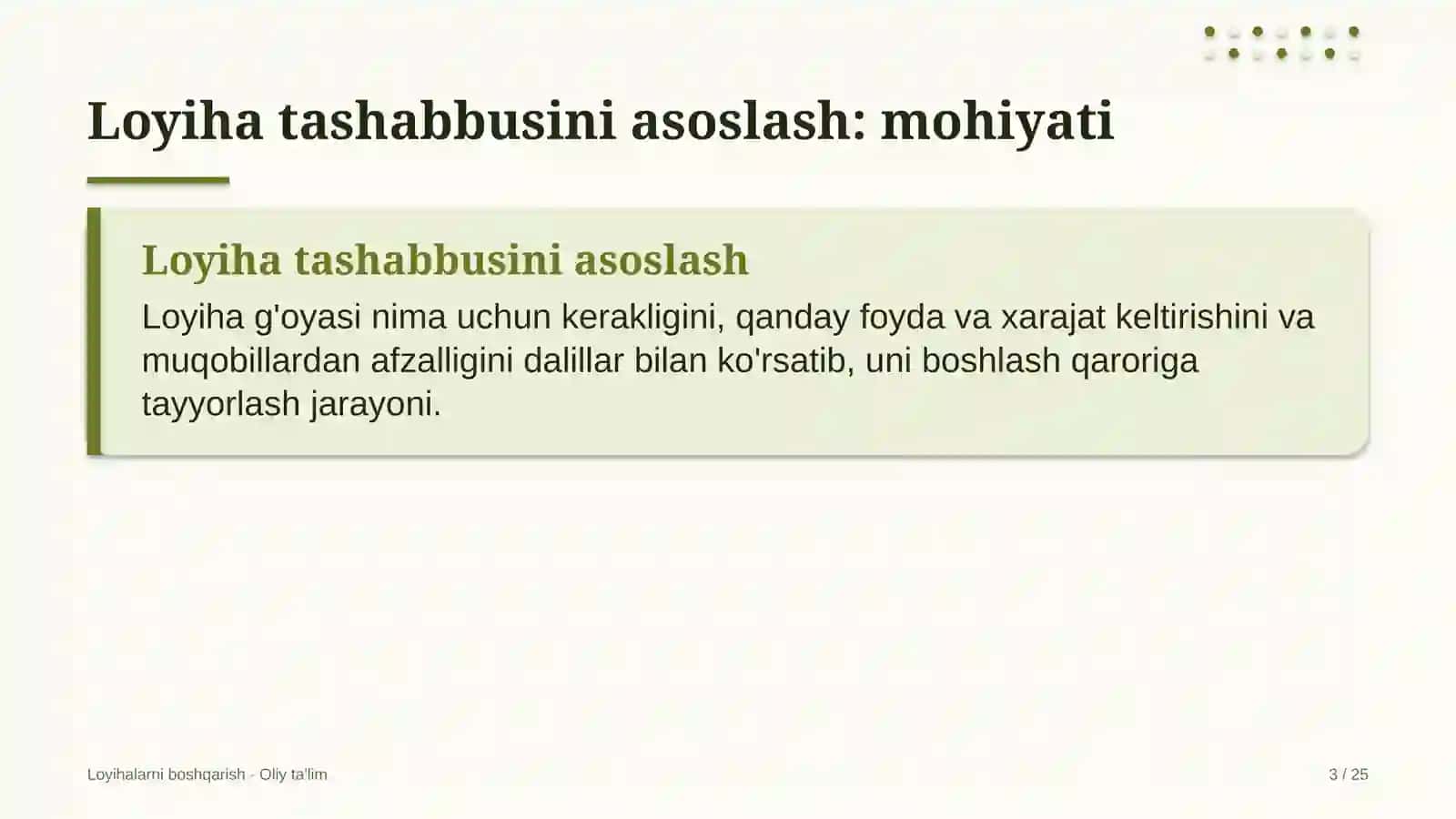 non mahsulotlari korxonalarida loyiha tashabbusini asoslash 5070 3