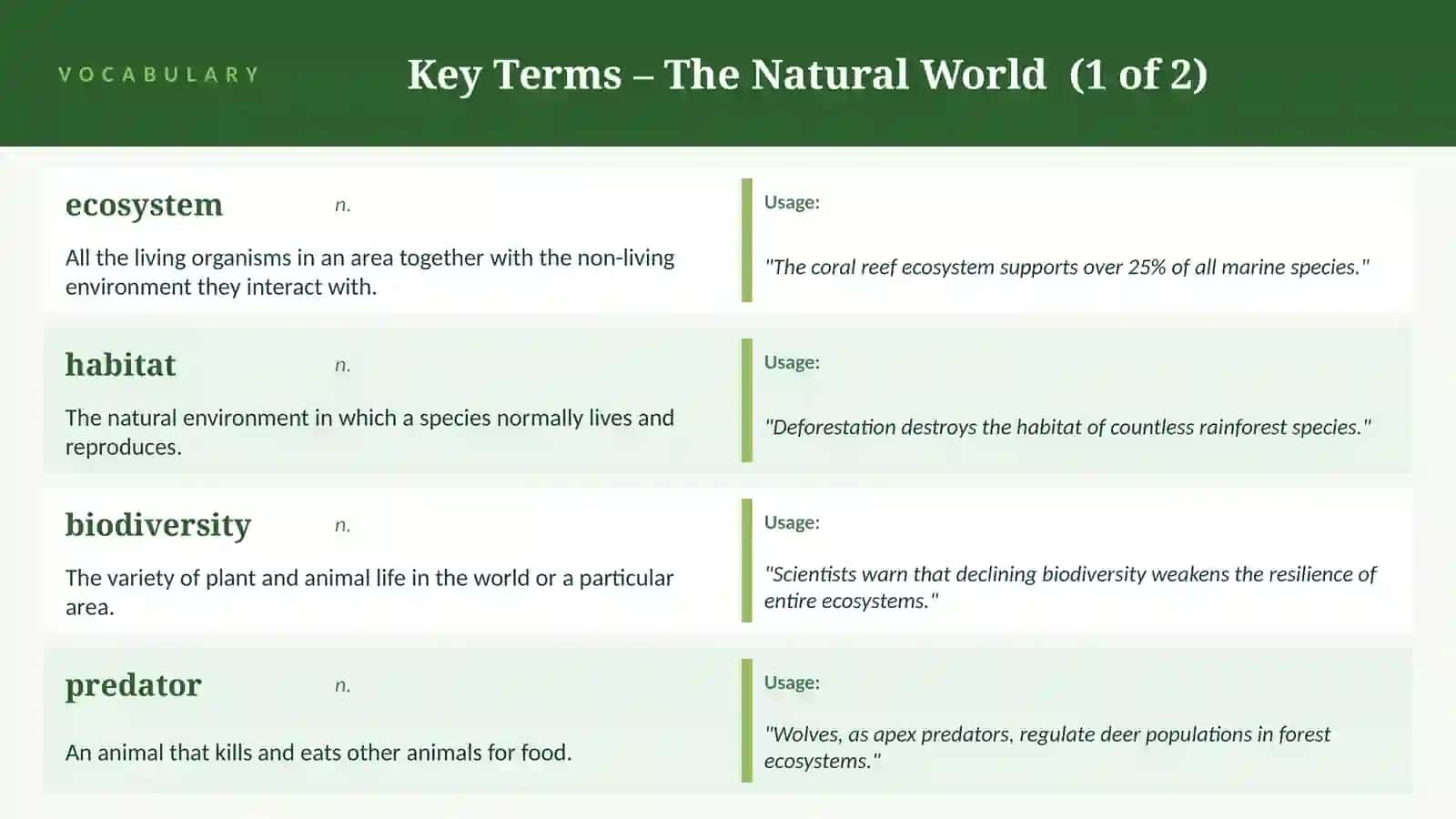 Ecosystems 3