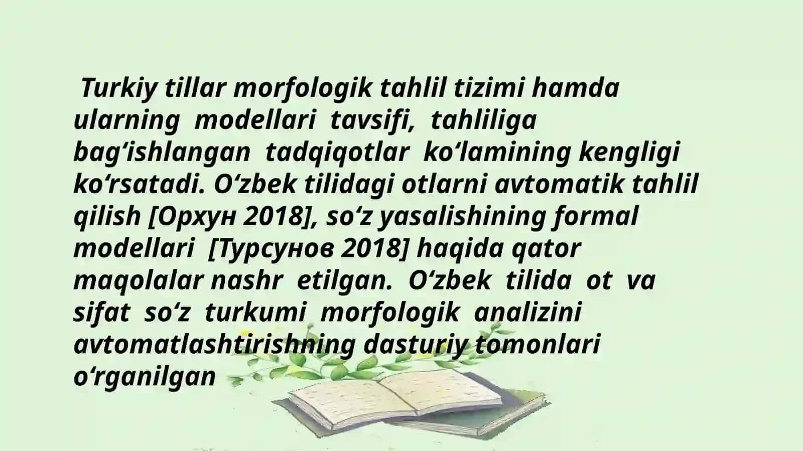Morfologik tahlil 3