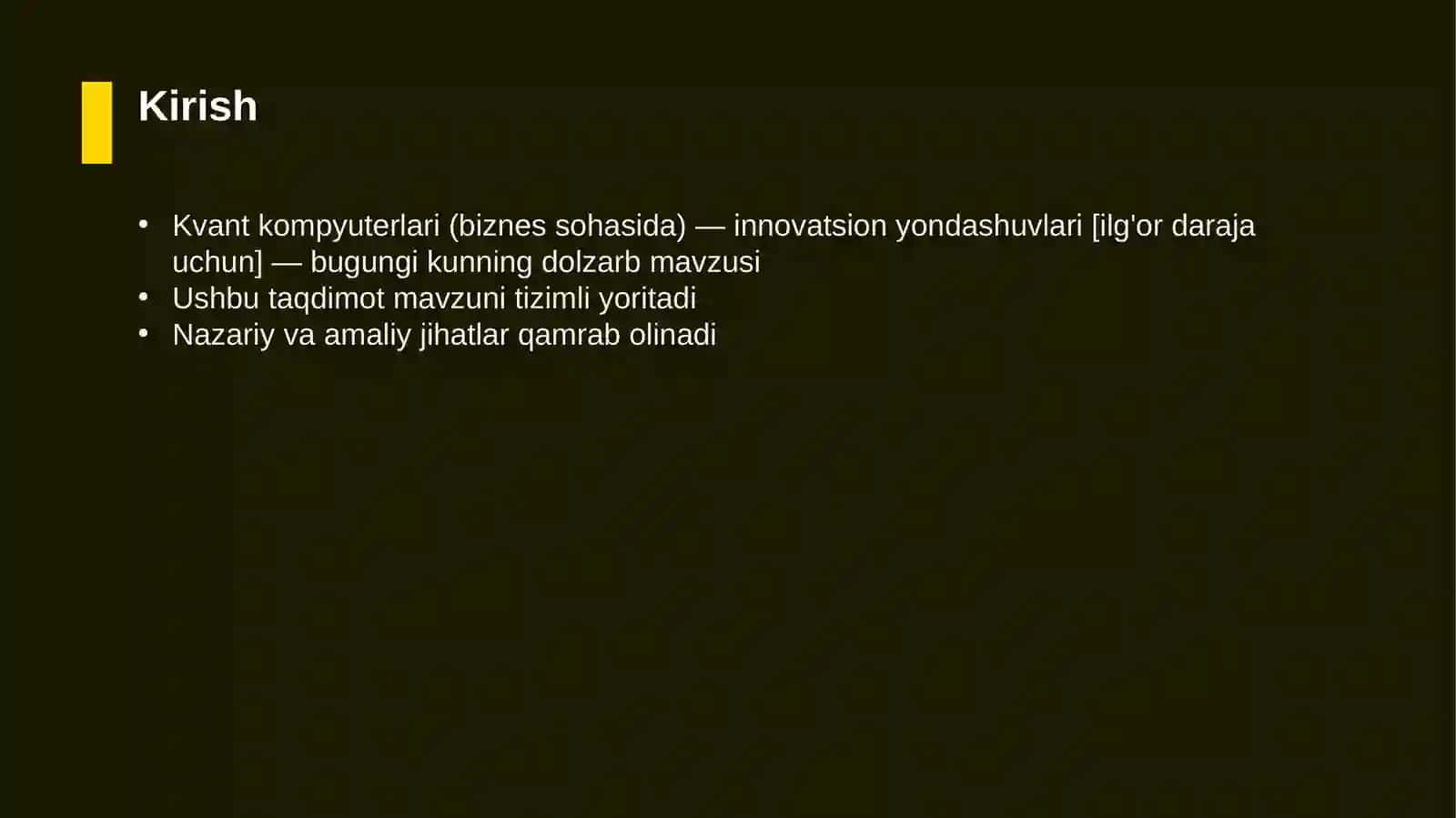Kvant kompyuterlari (biznes sohasida) — innovatsion yondashuvlari [ilg'or daraja uchun] 3
