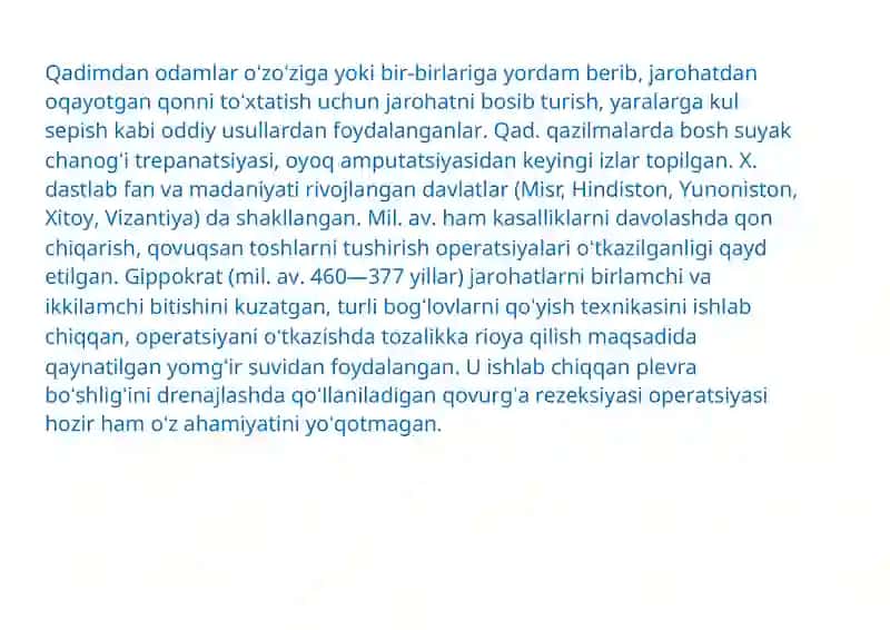 Xirurgiya bo'limidagi ishlar 3