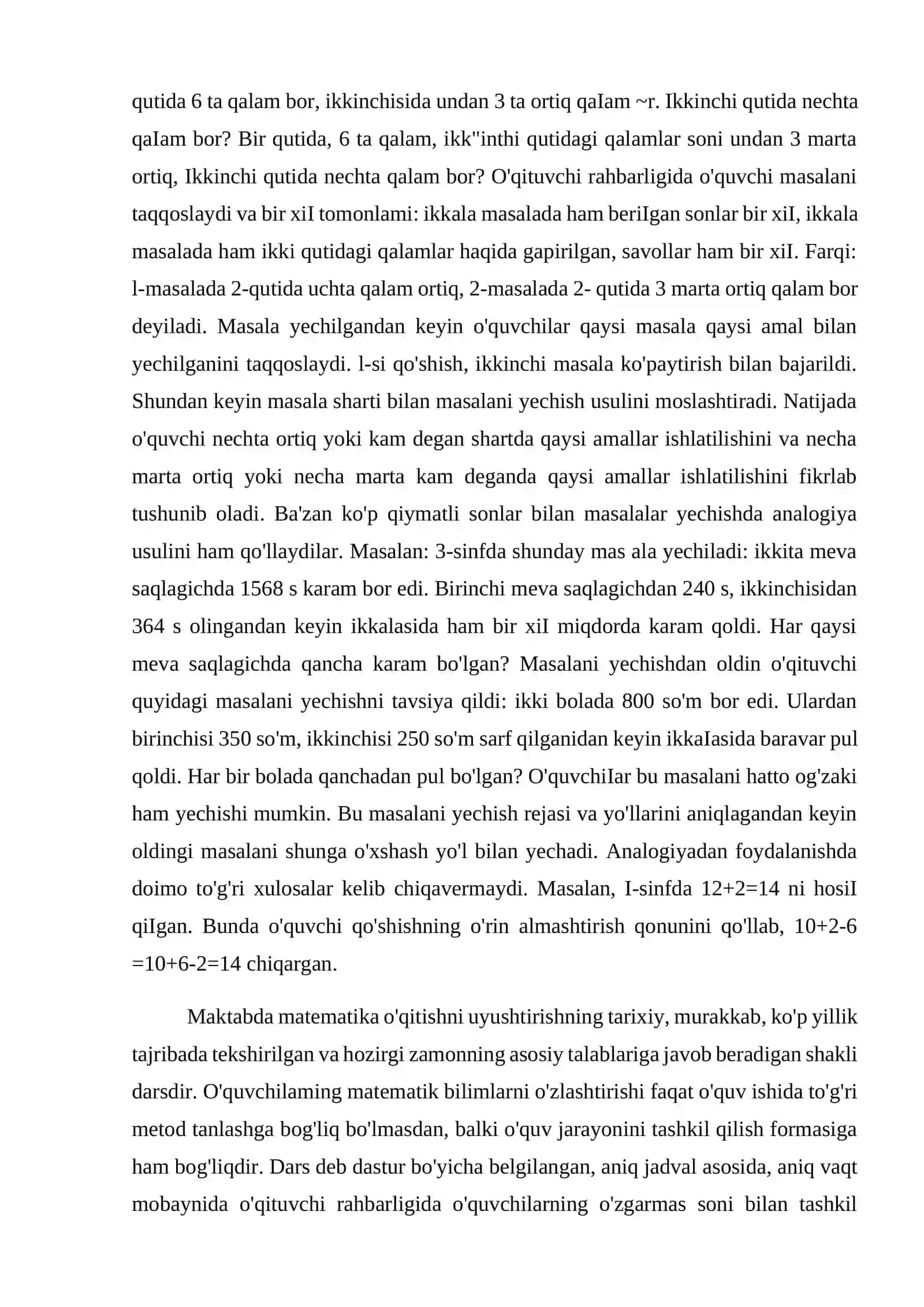 O’quvchilarni matematika darslarida o’qitishning induktiv usulidan foydalanishga o’rgatish 3