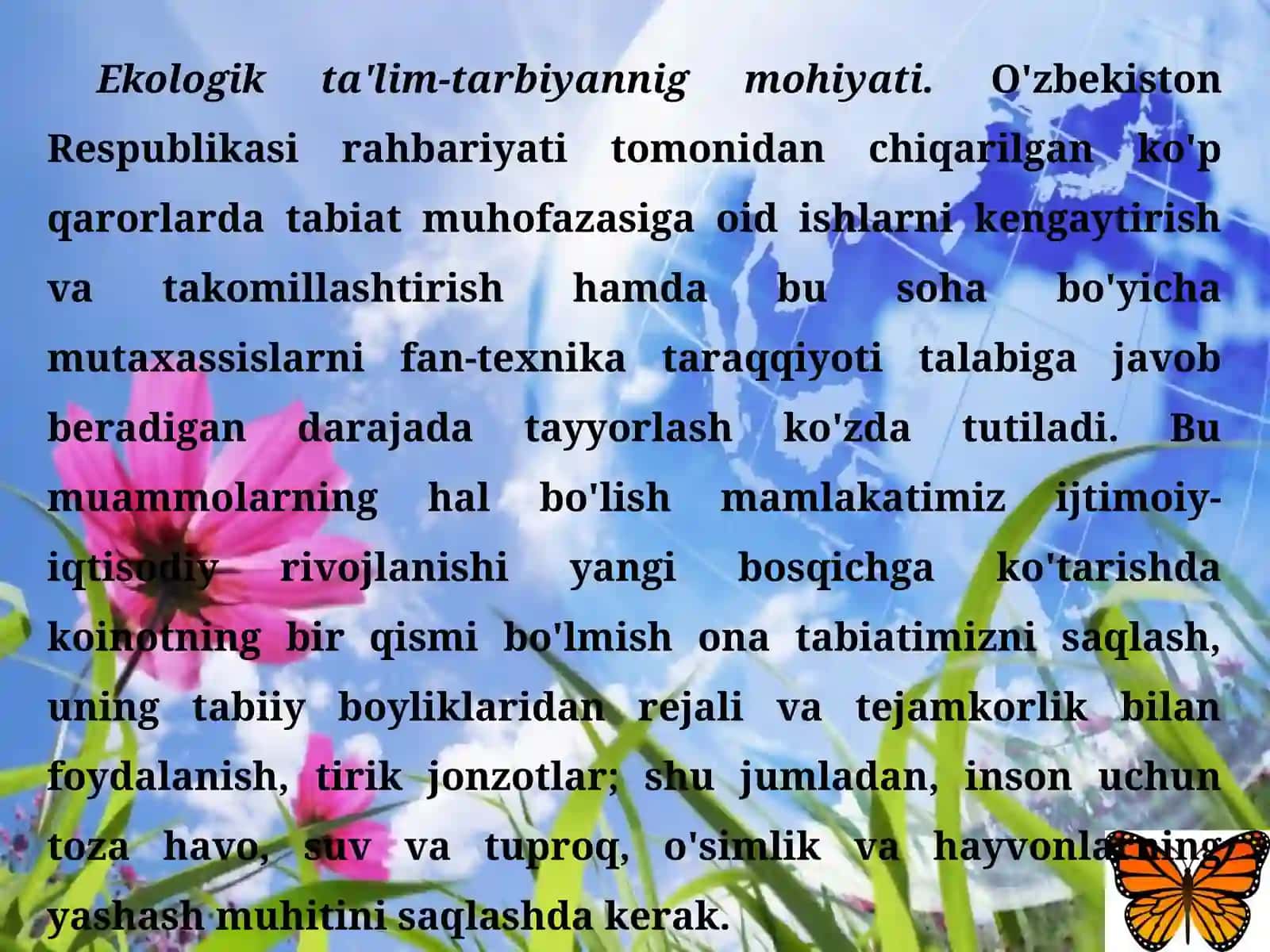 Tabiatni muhofaza qilish ta’lim tarbiyasi 3
