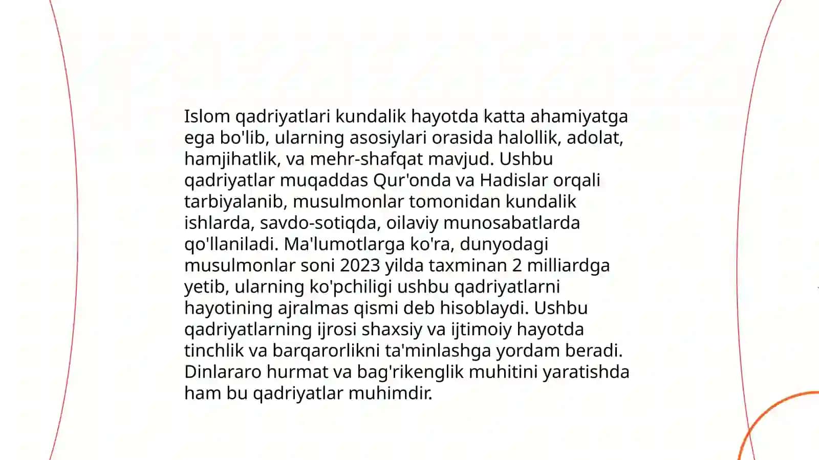 Islom qadryatlari va an'analarini amaliy ahamiyati 3