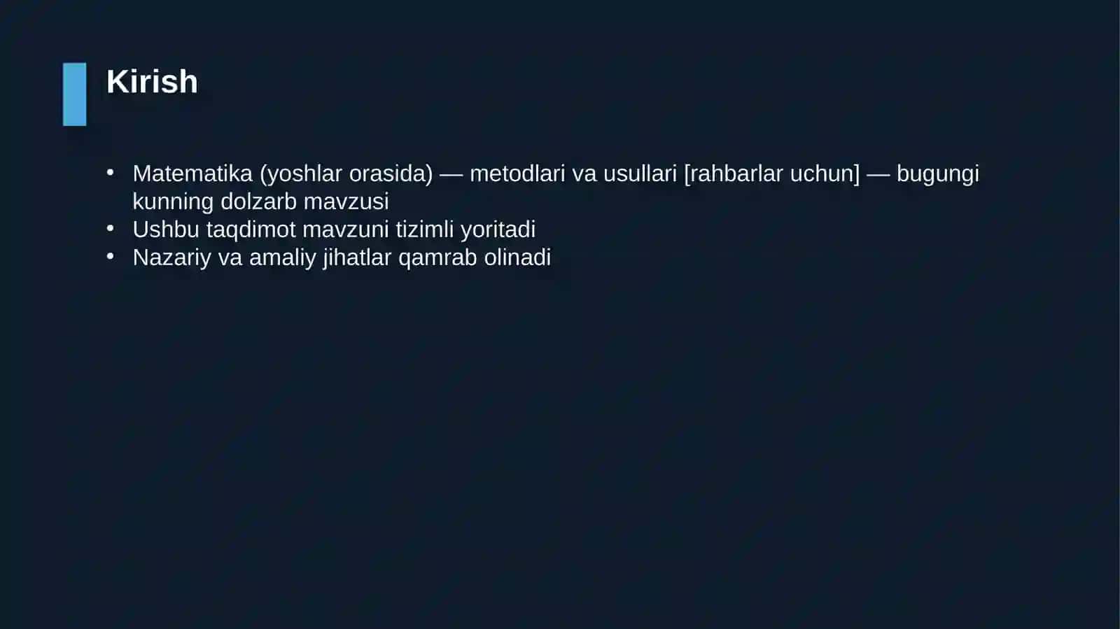 Matematika (yoshlar orasida) — metodlari va usullari [rahbarlar uchun] 3